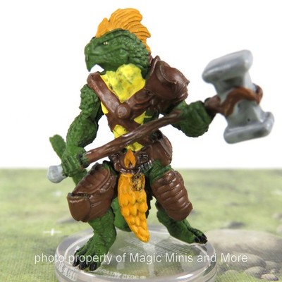 Monster Manual ~ LIZARDFOLK SOVEREIGN 14 Icons Realms Collection 1 D&D miniature