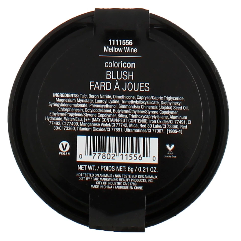 5 Pack Wet n Wild Color Icon Face Blush, Mellow Wine, 0.21 oz - Image 2 of 2