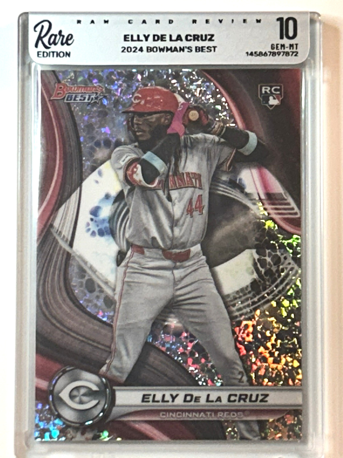Elly De La Cruz Diamond Refractor #20 2024 Bowman's Best 255/299 Reds GEN-MT 10