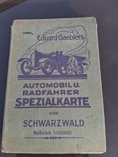 Alte Radfahrerkarte Schwarzwald