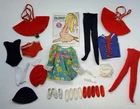 Vintage 1960's Era Skipper Barbie Doll Mixed Clothing & Accessories Lot #1