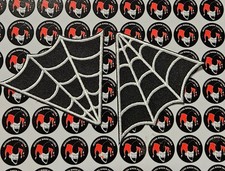 Spider Web Collar Set Spider Webs Embroidered Biker Patch