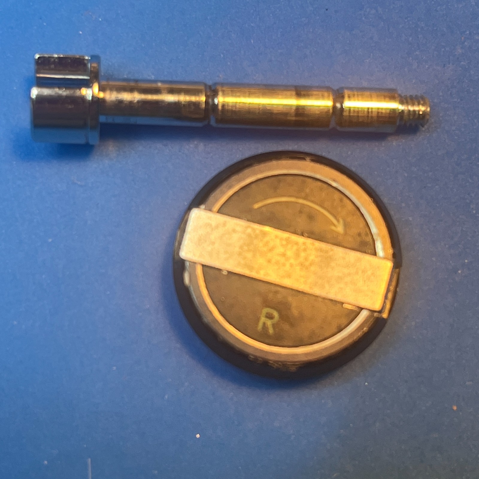 Pentax Spotmatic SPII Rewind Knob & Shaft Original Part Fits SPF SP500 SP1000