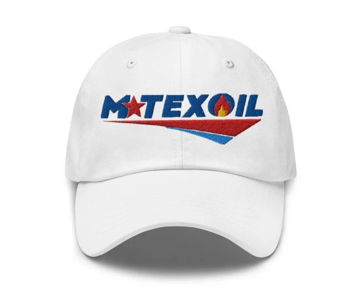 M Tex Oil Embroidered Dad Cap