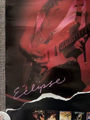 YNGWIE MALMSTEEN 24” X 36” Original “ECLIPSE” Promo Poster RARE