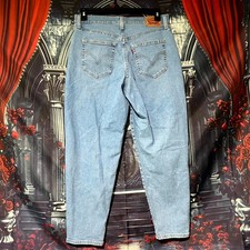 Levi  s Mom Jeans Women's 31 Blue Denim Light Wash Tapered High Waisted Casual