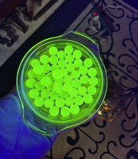 25 Large Vaseline Marbles 14mm over 1/2" large marbles