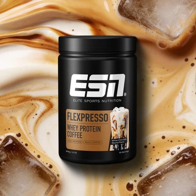 ESN FLEXPRESSO Protein White Chocolate Mocha 908g MHD: 31.03.2027