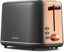Image of Kenwood TCP05 TXP05.C0DG Abbey Lux 2 Slot Toaster - Grey & Rose Gold