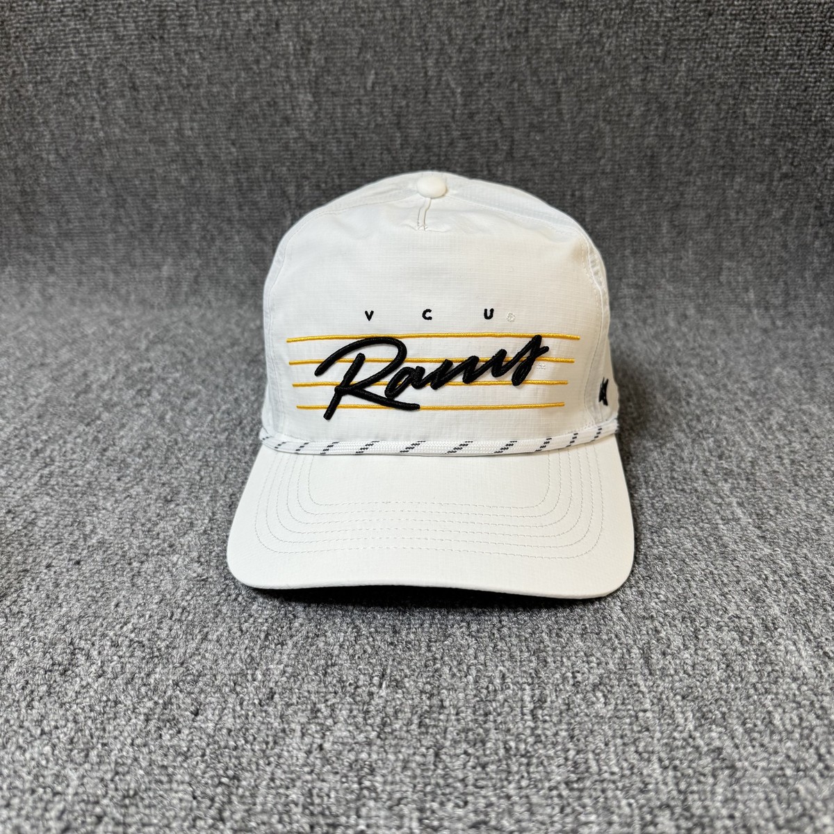 47 Brand VCU Rams Snapback Cap White Adjustable NCAA Hat