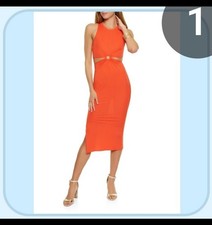 Orange Bodycon Dress