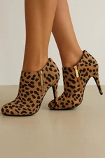 Christian Siriano For Payless Women’s Leopard Print High Heel Booties Size 8