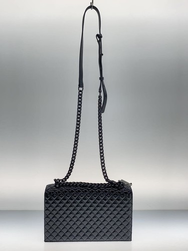 ALEXANDER McQUEEN Jewelled Satchel Skull Chain Shoulder Bag Black
