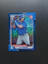 2024 Bowman Chrome 1st Blue Shimmer Refractor #BCP-115 Josh Rivera /150