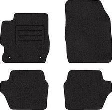 Fußmatten Velours Autoteppich passend für FORD KA+ satz schwarz