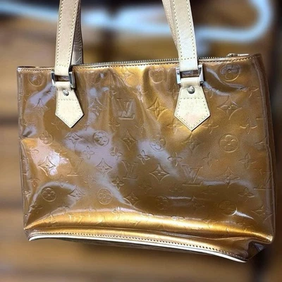 [Occasion] Sac fourre-tout LOUIS VUITTON Vernis bronze monogramme avec... - Photo 1/4