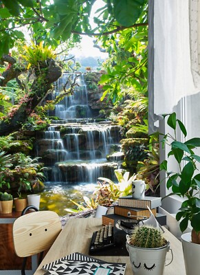 3D Branch Creek ZHUA1509  Wallpaper Wall Murals Removable Self-adhesive Ann
