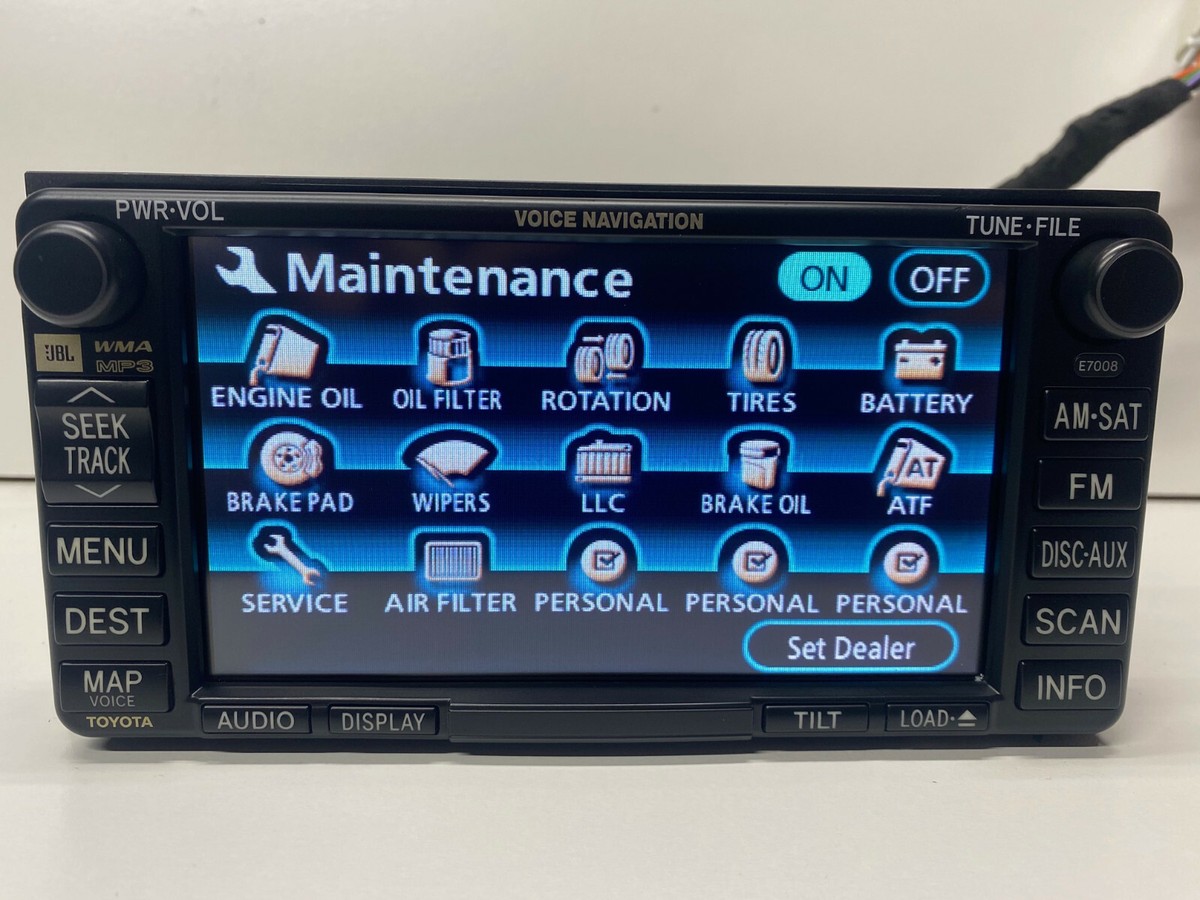 JBL 06 07 08 09 TOYOTA 4RUNNER Navigation GPS Radio 4 Disc CD