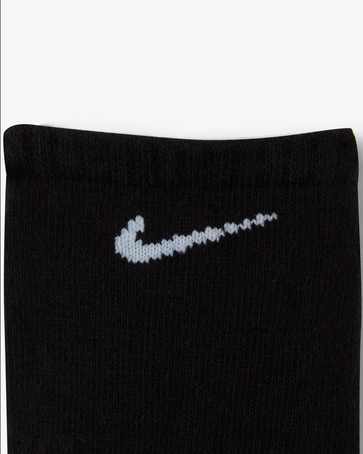 Nike Unisex Laufsocken Everyday Cushioned, Schwarz/Weiß, 3 Paar (SX7673-010)