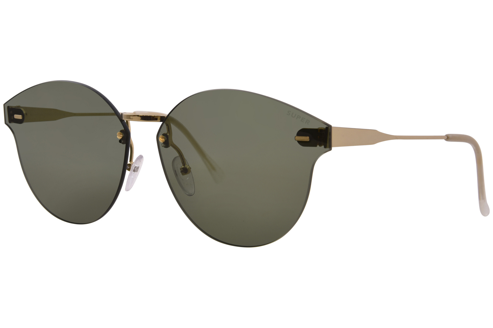 Солнцезащитные очки RetroSuperFuture Tuttolente-Panama FV8L Золотисто-зеленые 50 мм 11990₽