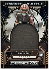 2022 Panini Obsidian - Unbreakable Material Orange /75 David Bell RC #UM-DBE CLE
