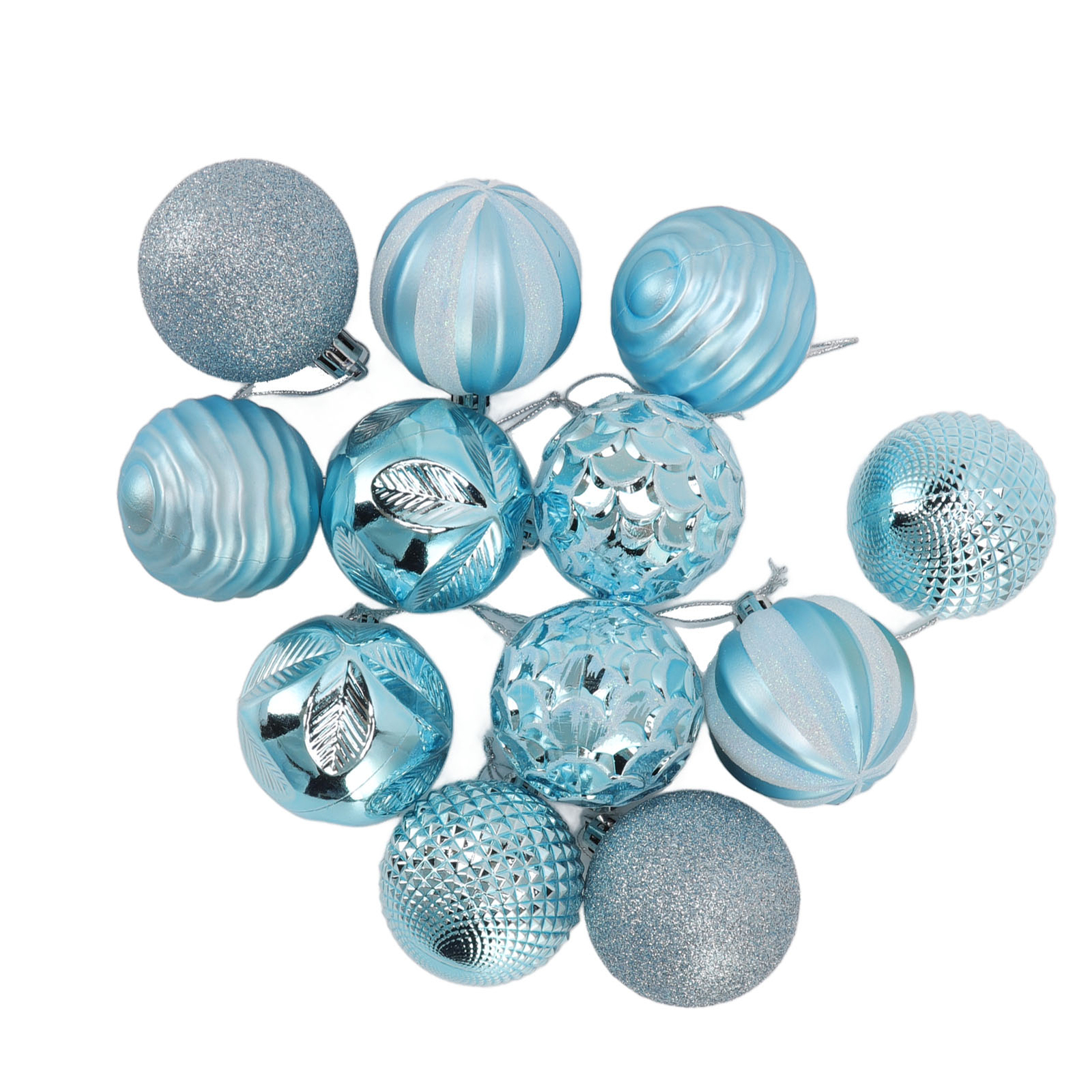 (Blue)Christmas Tree Balls Ornaments Christmas Tree Decorations For