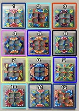 C20 Talavera Double Toggle Outlet Mexico Amigos Pottery plate light switch cover