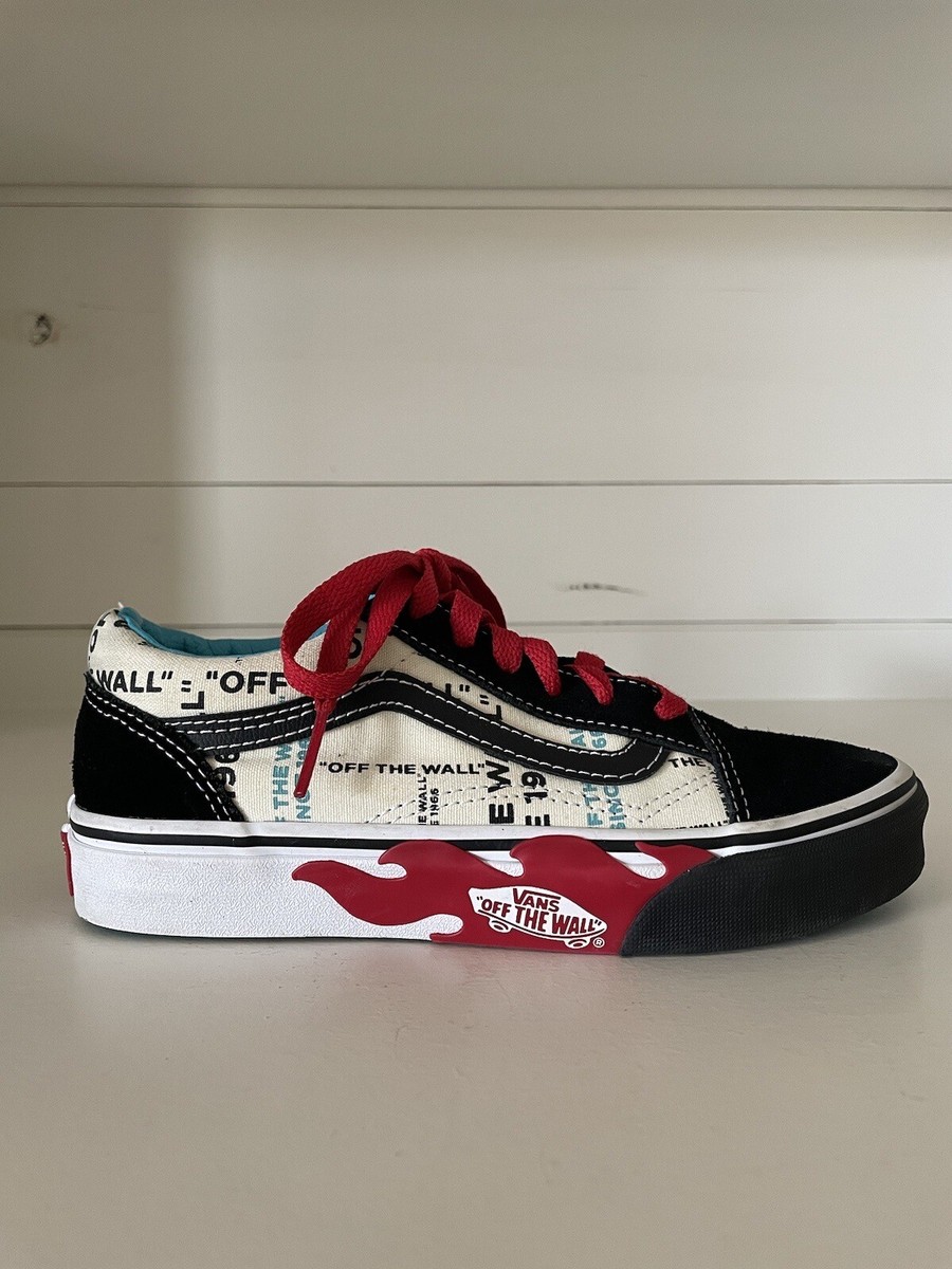 VANS Shoes Kids Size 3 “Off The Wall”-Black, White, Red VANS Shoes Kids Size 3 “Off The Wall”-Black, White, Red