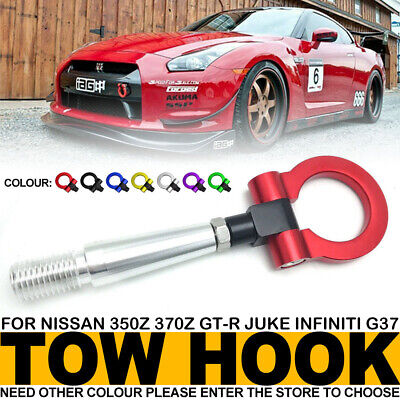 Track Racing Style Red Aluminum Tow Hook For Nissan 350Z 370Z GT-R