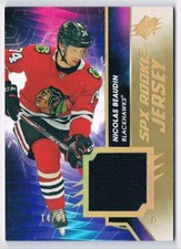 2020-21 SPX ROOKIE JERSEY GOLD NICOLAS BEAUDIN 14/99 CHICAGO BLACKHAWKS #RJ-NB