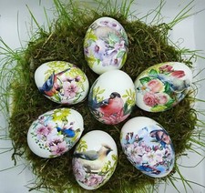 Aktion! Folie für 35 Ostereier! Dekor Schrumpffolie Ostern  Eieraufkleber Vogel