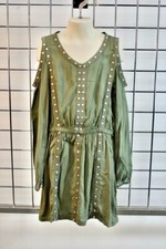 Splendid Green Cotton girls Fancy dress Size 7/8 On Sale df