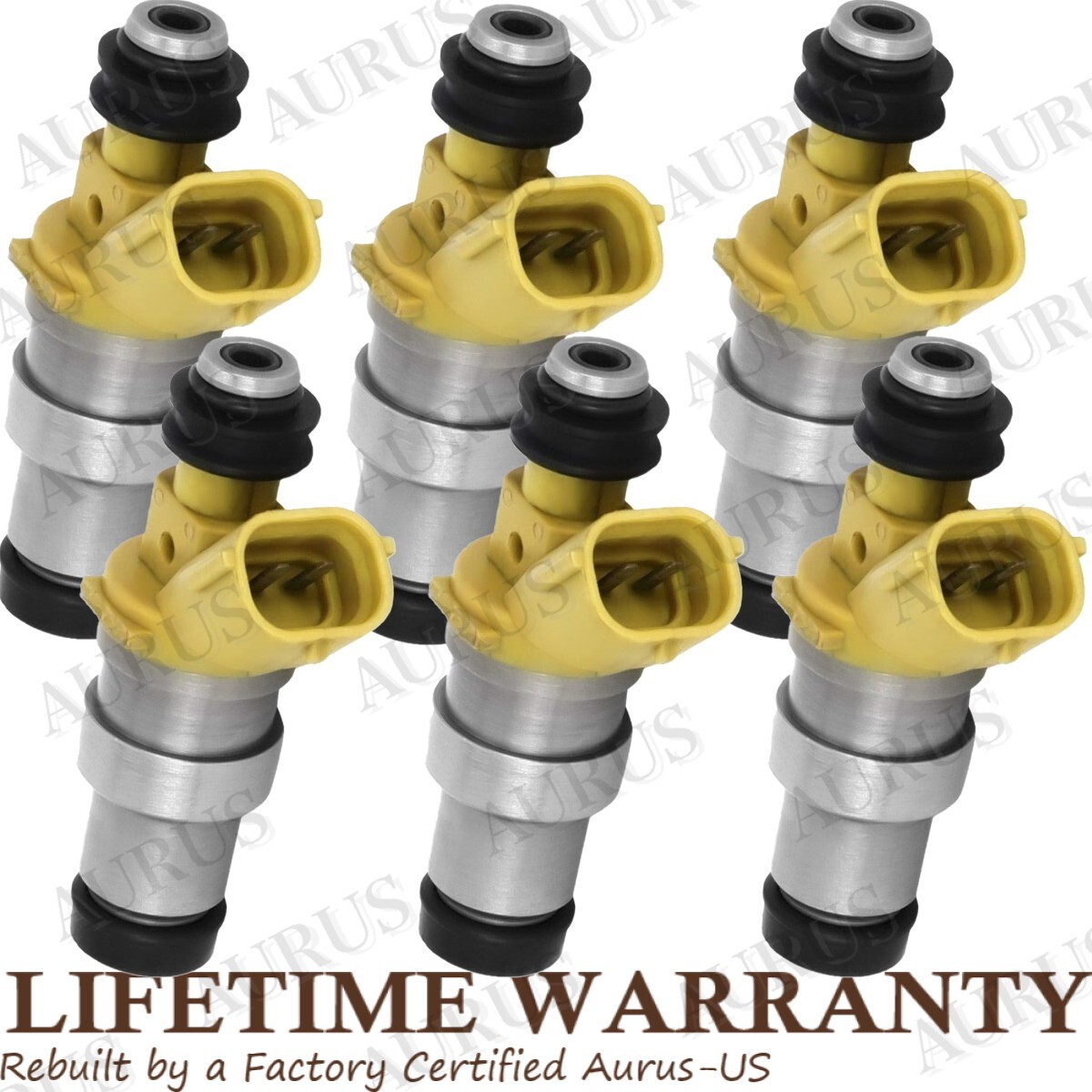 OEM DENSO x6 Fuel Injectors for 1986 1987 1988 Toyota Supra 3.0L