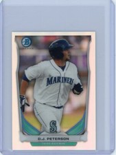 2014 BOWMAN CHROME D.J. PETERSON MINI REFRACTOR TOP 5 #BM-SM2 MARINERS