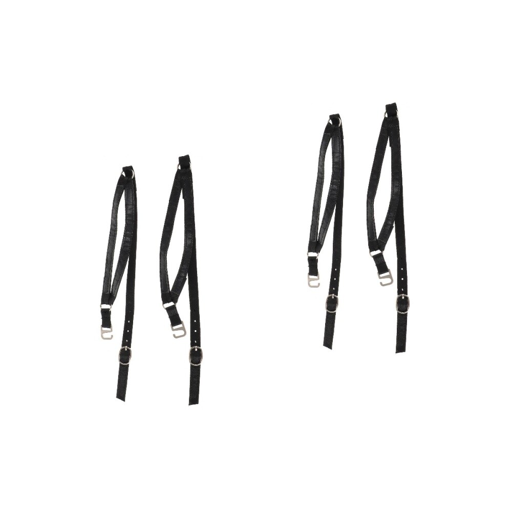 APL 2 Paia Lacci per Scarpe Fascia Staccabile Elastico Tacco Cinturino Donna Uomo