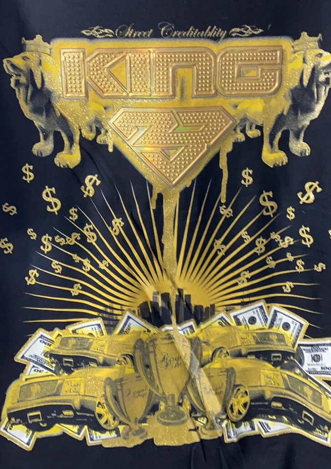 Nothing But Net Y2K Hip Hop 1990s Rap Bling T Shirt XL NBN gear NWT - Image 2 of 4