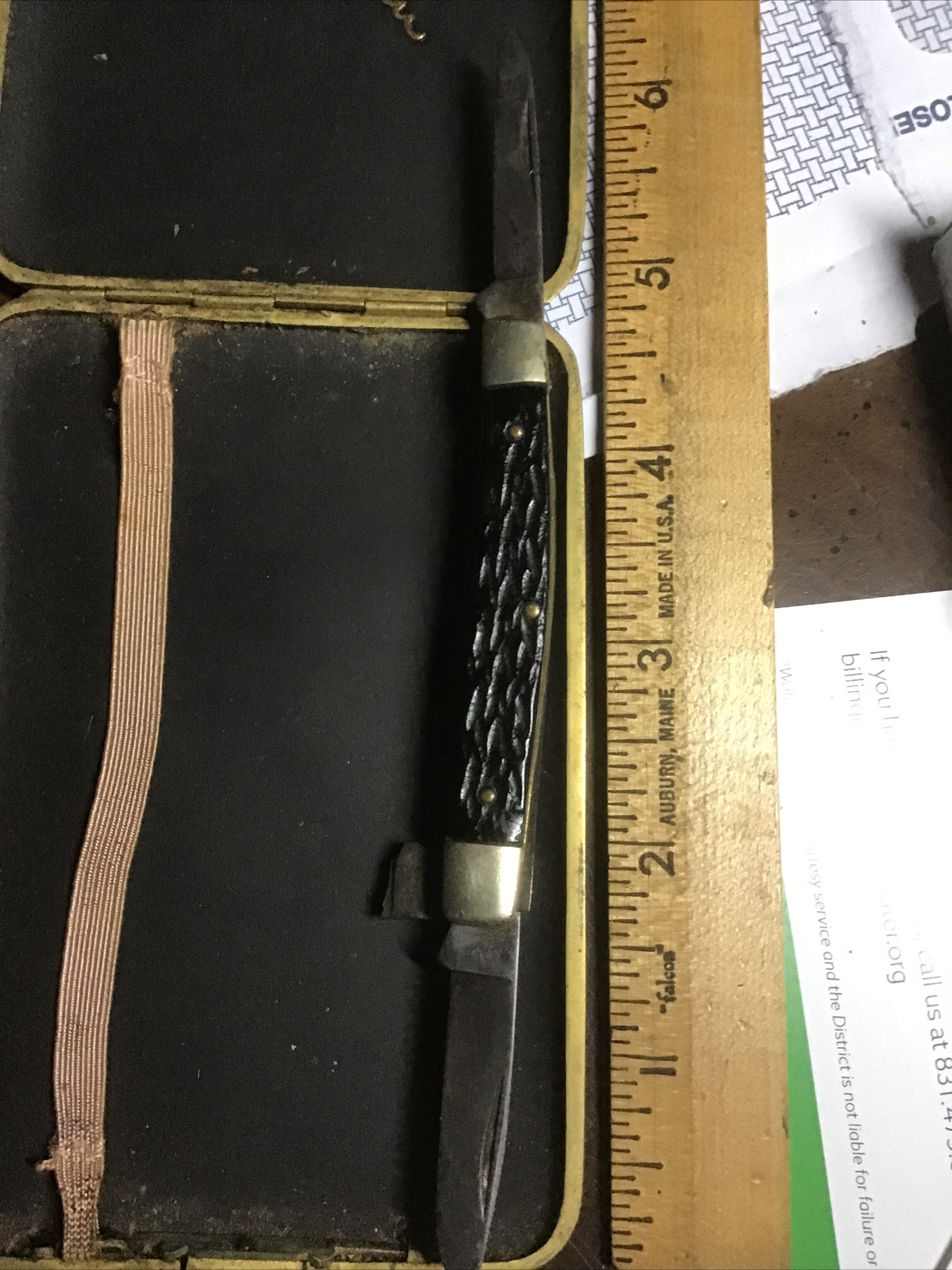 moore maker pocket knives Pomona Calif One Blade =Broke Other 2