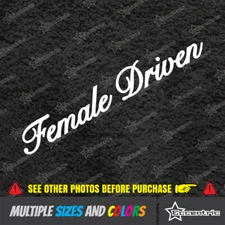 FEMALE DRIVEN Sticker JDM Slammed Stance Funny Lowered GT Car Window Decal