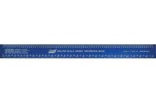 Excel Tools Scale Model Rulers Deluxe Scale Model Reference Rule; 12in, Bl 55779