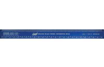 Excel Tools Scale Model Rulers Deluxe Scale Model Reference Rule; 12in, Bl 55779