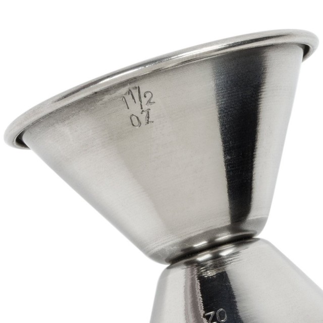 (12 Pack) Double Jigger 1 1/2 oz and 3/4 oz, Stainless Steel Bar