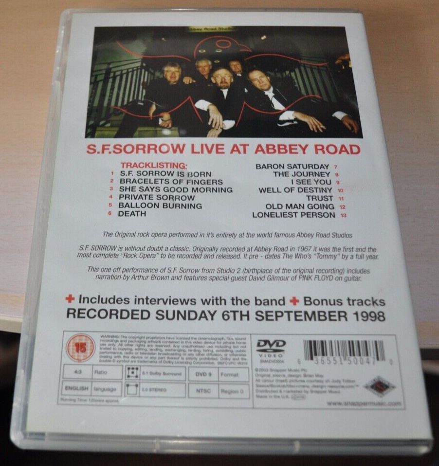 その他 Sf Sorrow at Abbey Road [DVD] The Pretty Things - SF Sorrow at Abbey Road (DVD, 2003) for sale