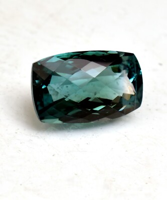 Natural Mozambique Green Tourmaline 14.95 Ct Cushion Cut Loose Gemstone TREATED