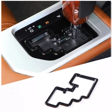 Glossy Black Gear Shift Track Frame Trim Accessories For Toyota Tundra 2014-2021