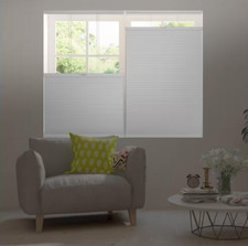 Shadow White Top Down Bottom Up Cordless Blackout Cellular Shade 29"W x 64" L