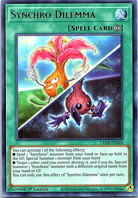led8 yugioh card list LED8-EN010 Speedroid Double Yoyo  Common Synchro Dilemma LED8-EN026 Yu-Gi-Oh! Card
