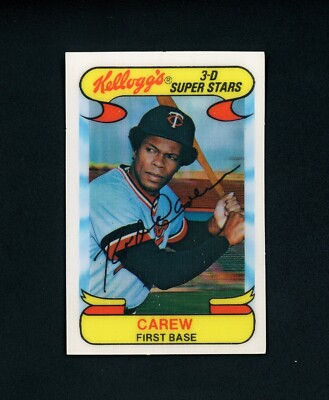 Rod Carew 1978 Kellogg's 3-D (HOF) Minnesota Twins #29 NM-MT