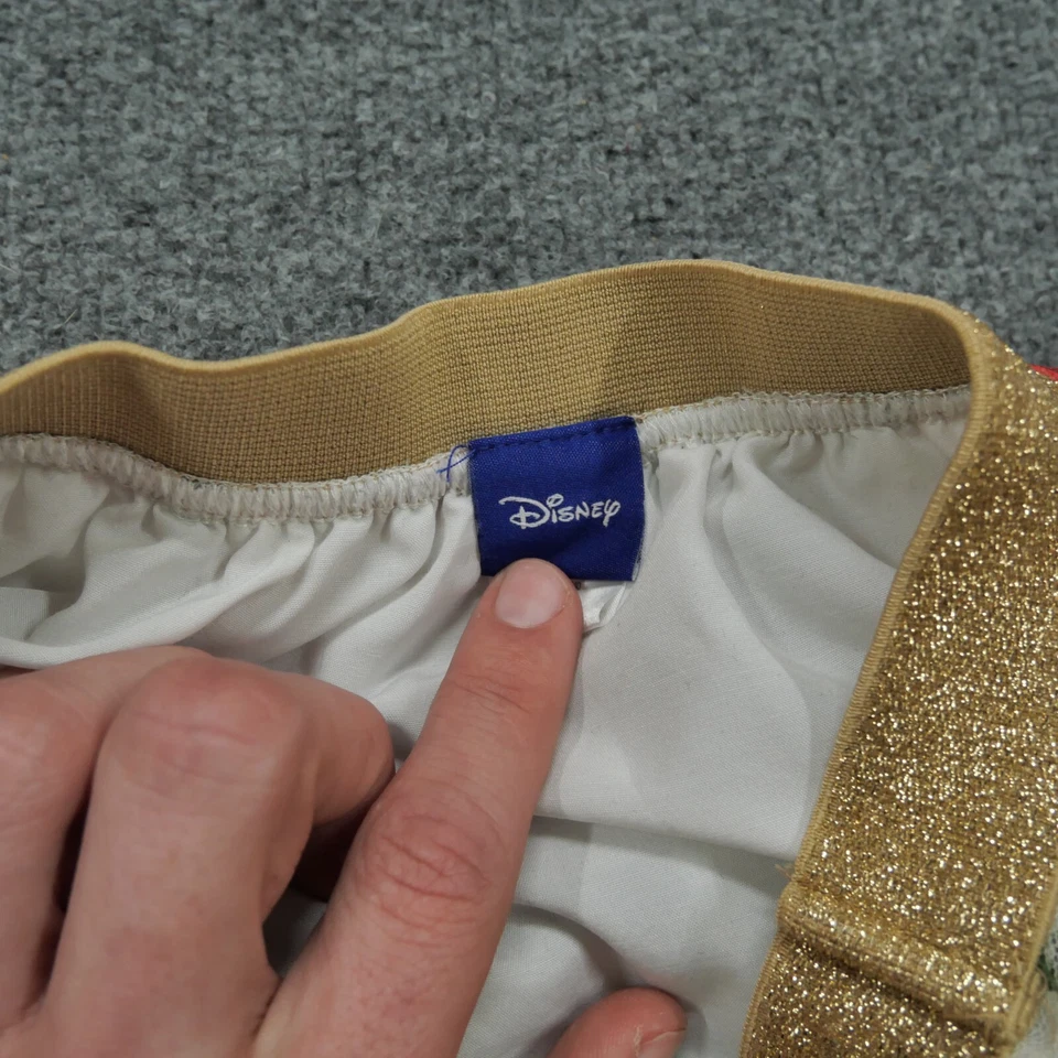 Disney Skirt Girls XL White Pink Floral Flowers Tutu Belle Princess - Image 3 of 4