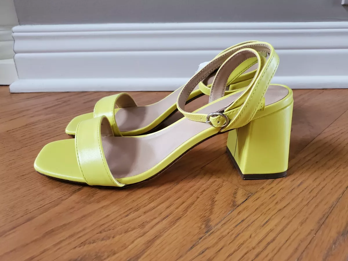 Bright yellow womens shoes 2025