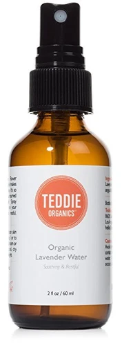 Teddie Organics Lavender Spray - 100% Pure Organic Alcohol Free - 2 oz